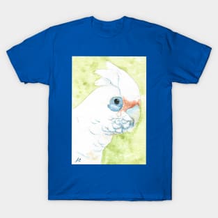 Little corella cockatoo painting - watercolor australian parrot wildlife v2 T-Shirt